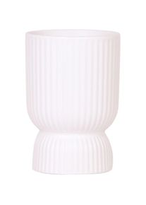 Cache-pot Diabolo - forme classique - couleurs pastel délicates - blanc - adapté aux pots de 9cm