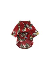 Chemises pour chiens hawaïennes（Rouge L）-Fei Yu
