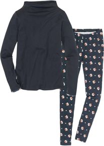 bonprix Piżama z legginsami niebieski 32/34