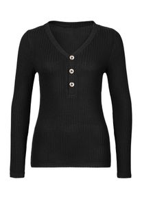 Lascana, Damer, Shirts, Sort, Størrelse S/M
