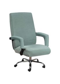 Housse élastique pour chaise d'ordinateur (Bean Green, L),Housse universelle pour chaise d'ordinateur, décoration, protection de la chaise de loisir