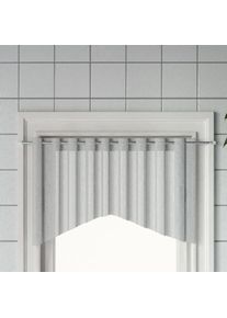 vidaXL - Tringles à rideau 2 pcs blanc et argenté 90-130 cm aluminium