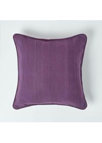 Homescapes - Housse de coussin en coton - Rajput - Violet - 60 x 60 cm - Violet