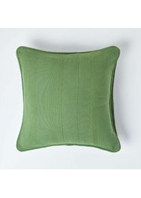 Homescapes - Housse de coussin en coton - Rajput - Vert - 60 x 60 cm - Vert