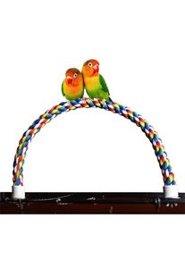 Perroquet corde de coton corde d'escalade Parrot corde de coton coloré échelle rotative corde de coton coloré cage à oiseaux corde d'escalade corde