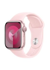 Smartwatch Apple Watch 9 GPS, 41mm Pink Aluminium Case, Light Pink Sport Band - M/L