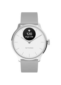 Smartwatch Withings Scanwatch Light, 37mm, Ecran OLED Grayscale, Gorilla Glass, Bluetooth, Ritm Cardiac, Monitorizare somn, Tracker Fitness (Alb)