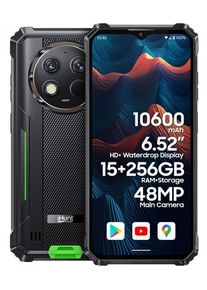 Telefon Mobil iHunt Titan P15000 Ultra, Procesor Unisoc USM9230, Ecran IPS 6.62inch, 8GB RAM, 256GB Flash, Camera Duala 48 + 2 MP, Wi-Fi, 4G, Dual Sim, Android (Negru/Verde)