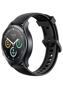 Smartwatch Realme Watch R100 TechLife, Ecran LCD TFT 1.32inch, Bluetooth, Ritm cardiac, Saturatie Oxigen, Monitorizare Somn, Peste 100 moduri sport (Negru)
