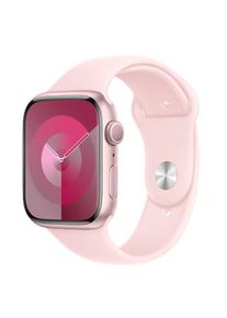 Smartwatch Apple Watch 9 GPS, 45mm Pink Aluminium Case, Light Pink Sport Band - M/L