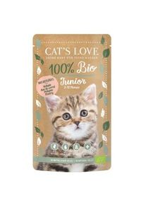 CAT'S LOVE Bio Junior volaille 6x100g