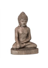Blumfeldt Gautama, kerti szobor, 43 x 61 x 34 cm, fibreclay, barna