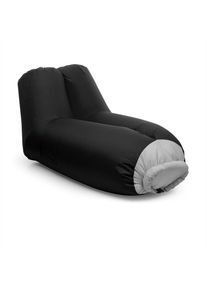 Blumfeldt AIRLOUNGE, felfújható ülőke, 90x80x150cm, hátizsák, mosható, poliészter, fekete