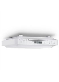 Auna KRCD-100 BT beépíthető konyhai rádió, CD, MP3, rádió, fehér