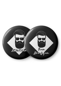 Spielehelden Vintage Styla jelvények legénybúcsú ajándék 12 kitűző 5,6 cm extra nagy legénybúcsú ajándék