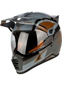 Klim Krios Pro Rally, kask enduro , kolor: Jasnoszary/Szary/Czarny/Brąz , rozmiar: XXL