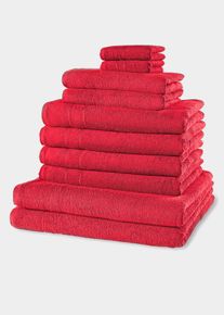 Ensemble de bain (10 pces) - rouge - taille Onesize avec coton - bonprix