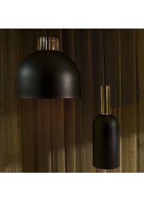 AYTM Luceo pendant light, cylinder, black, Ø 12 cm
