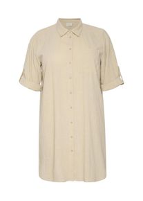 Kaffe CURVE Tunika 'Paula' Damen braun Größe XXXL Unifarben