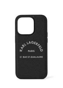 K by KARL LAGERFELD Karl Lagerfeld, Damer, Smartphone-etui ' iPhone 14 Pro', Sort / Hvid, Størrelse One Size