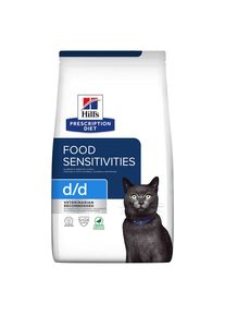 Hill's Hill ́s Prescription Diet D/D Allergy & Skin Care Kattenvoer met Eend en Groene Erwten.- 3 kg