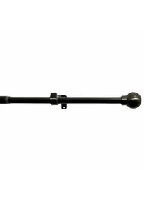 Gardinia Golyó széthúzható karnis szett 16/19 mm feketenikkel, 120 - 230 cm, gyűrűk nélkül, fekete, 120 - 230 cm