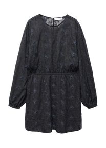Mango Dames Jurk 'Tessa' donkerblauw / zwart 40