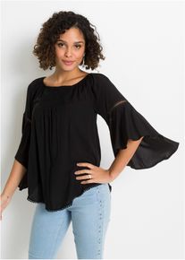 Blouse - zwart - maat 44 - bonprix