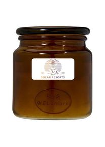 Objet publicitaire : Bougie parfumée WELLmark Let' s Get Cozy de 650 g - parfum bois de cèdre | Ambre chiné | Personnalisable avec votre logo