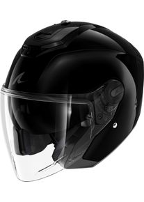 SHARK RS Jet Blank, jethelm , kleur: zwart , maat: L