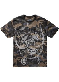 Brandit Mot&ouml;rhead Warpig, t-shirt , farve: Darkcamo/Hvid , st&oslash;rrelse: XL
