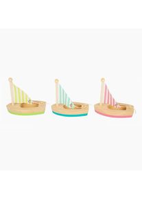 Small Foot - Bath Toy Wooden Sailboats Set of 3