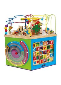 Small Foot - Wooden Activity Cube and Motor Spiral Expedition