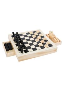 Small Foot - Game Box 3in1 Chess Checkers Mill Game