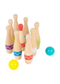 Small Foot - Wooden Bowling Game with Zigzag Pattern 11 pcs.