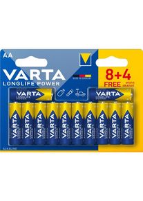 Varta Longlife Power AA 12 Pack (8+4)