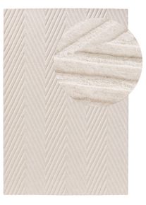 benuta Pure Wollteppich Yanis Ivory 120x170 cm - Naturfaserteppich aus Wolle