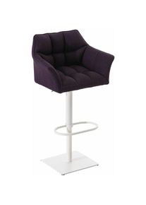 CLP Tabouret de rétros élégant pour cadre blanc pub et siège de tissu de diverses couleurs colore : Violet