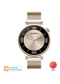 Smartwatch Huawei Watch GT 4 Elegant, Ecran 1.32inch, 41mm, Bluetooth, Waterproof 5 ATM (Auriu)