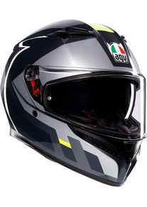 AGV K3 Shade, kask integralny , kolor: Szary/Czarny/Neonowyowy-Ż&oacute;łty , rozmiar: XL