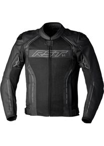 RST S-1, veste en cuir/maille , couleur: Noir/Gris , taille: L