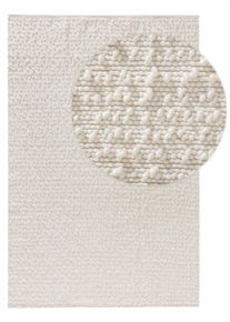 benuta Pure Wollteppich Lana Cream 80x150 cm - Naturfaserteppich aus Wolle