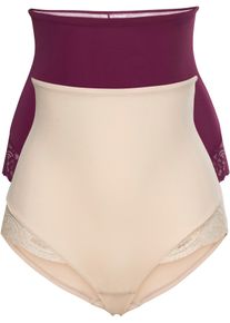 bonprix Figi panty shape (2 pary), lekki stopień modelowania sylwetki, beżowy, 38