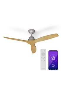 Klarstein Santa Elena Smart 52", Ø 132 cm stropný ventilátor, 9 060 m³/h, lopatky z pravého dreva, 6 nastavení rýchlosti, diaľkové ovládanie