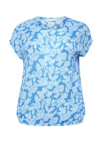 Kaffe CURVE Kvinnor Blus 'Lise' cyanbl&aring; / ljusbl&aring; Storlek 52