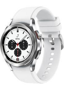 Samsung Smartwatch »Galaxy Watch 4 Classic-42mm Lte«, (Wear Os By Google Fitness Uhr, Fitness Tracker, Gesundheitsfunktionen) silberfarben, 3,04...