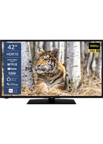 JVC Led-Fernseher »Lt-42Vf5156«, 106 Cm/42 Zoll, Full Hd, Smart-Tv schwarz, BEEINDRUCKENDE BILDER – Der TV unterstützt HDR 10 inkl. HLG und liefert...