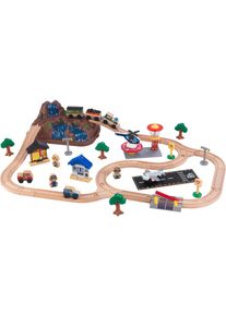 KidKraft® Spielzeug-Eisenbahn »Bucket«, (Set) bunt, Holzeisenbahn Spielset mit viel Zubehör