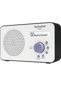 Technisat Digitalradio (Dab+) »Viola 2 Tragbares«, (Digitalradio (Dab+)-Ukw Mit Rds), Zweizeiliges Display, Batteriebetrieb Möglich schwarz-weiß,...