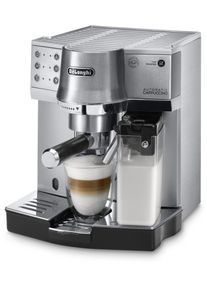 De'Longhi De'longhi Siebträgermaschine »Ec 860.M«, Mit Automatischem Milchsystem silberfarben, Automatisches, patentiertes Milchaufschäumsystem